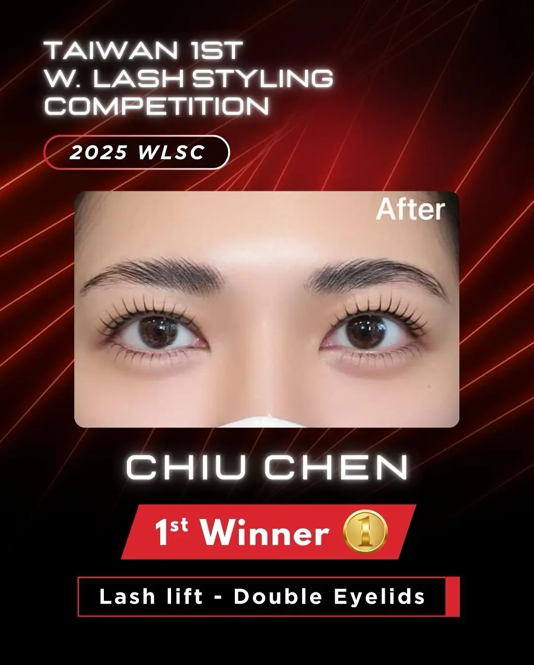 Lash Lift · Double eyelid, First place: winning work by CHIU CHEN