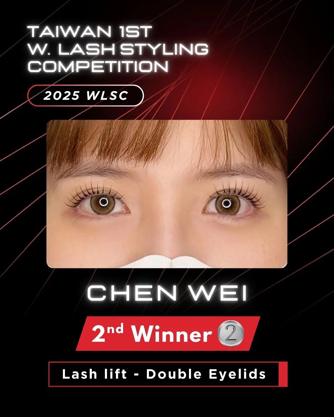 Lash Lift · Double eyelid, Second place: winning work by CHEN WEI